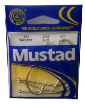 Mustad 6 Size Fishing Hooks