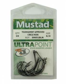 Mustad Demon® Perfect Offset Circle Hooks (Size: 6/0, Pack: 5